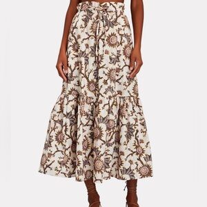 A.L.C. Francis Floral Poplin Maxi Skirt size 4 EUC